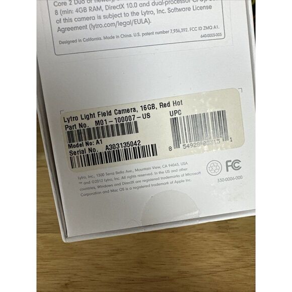 Lytro Model A1 Light Field Digital Camera Red 16GB Point-Shoot (TESTED) + Access - Picture 7 of 8